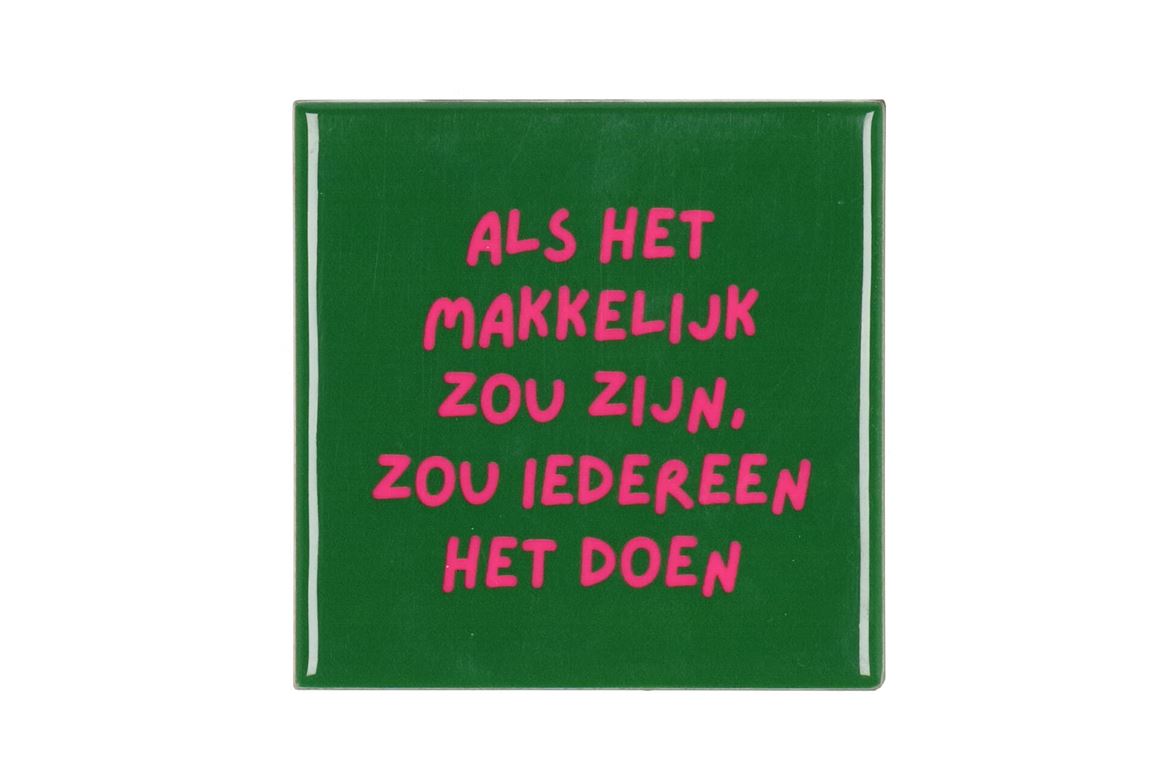 Tile Als Het Green 10x10x1cm