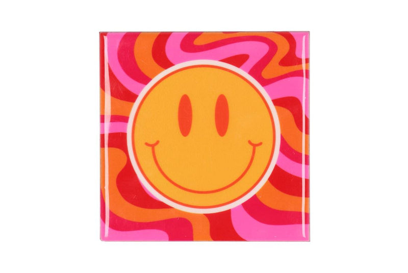 Tile Smiley Orange/pink/red 10x10x1cm