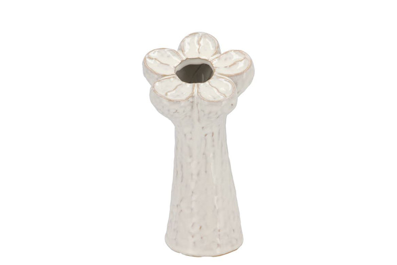 Mara White Vase Bloom 12x12x26cm