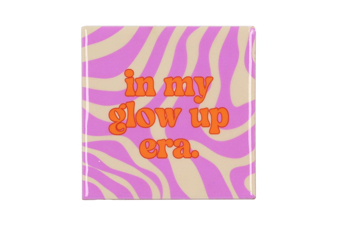 Tile In My Glow Up Era Purple 10x10x1cm