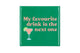 Tile My Favorite Drink Green 10x10x1cm