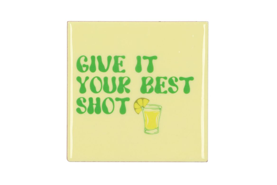 Tile Give It Your Best Shot Beige 10x10x1cm