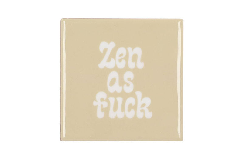 Tile Zen As Fuck Beige 10x10x1cm