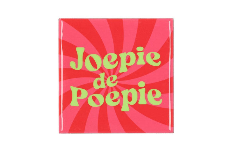 Tile Joepie De Poepie Pink 10x10x1cm