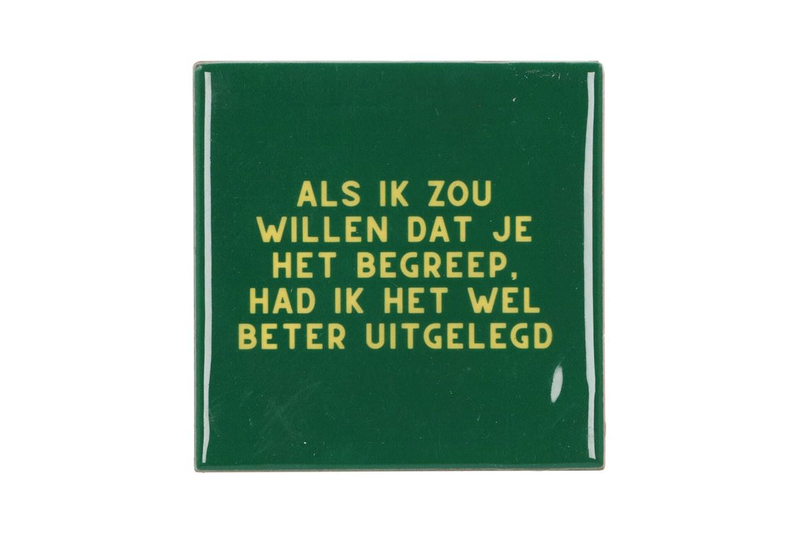 Tile Als Ik Zou Willen Green 10x10x1cm