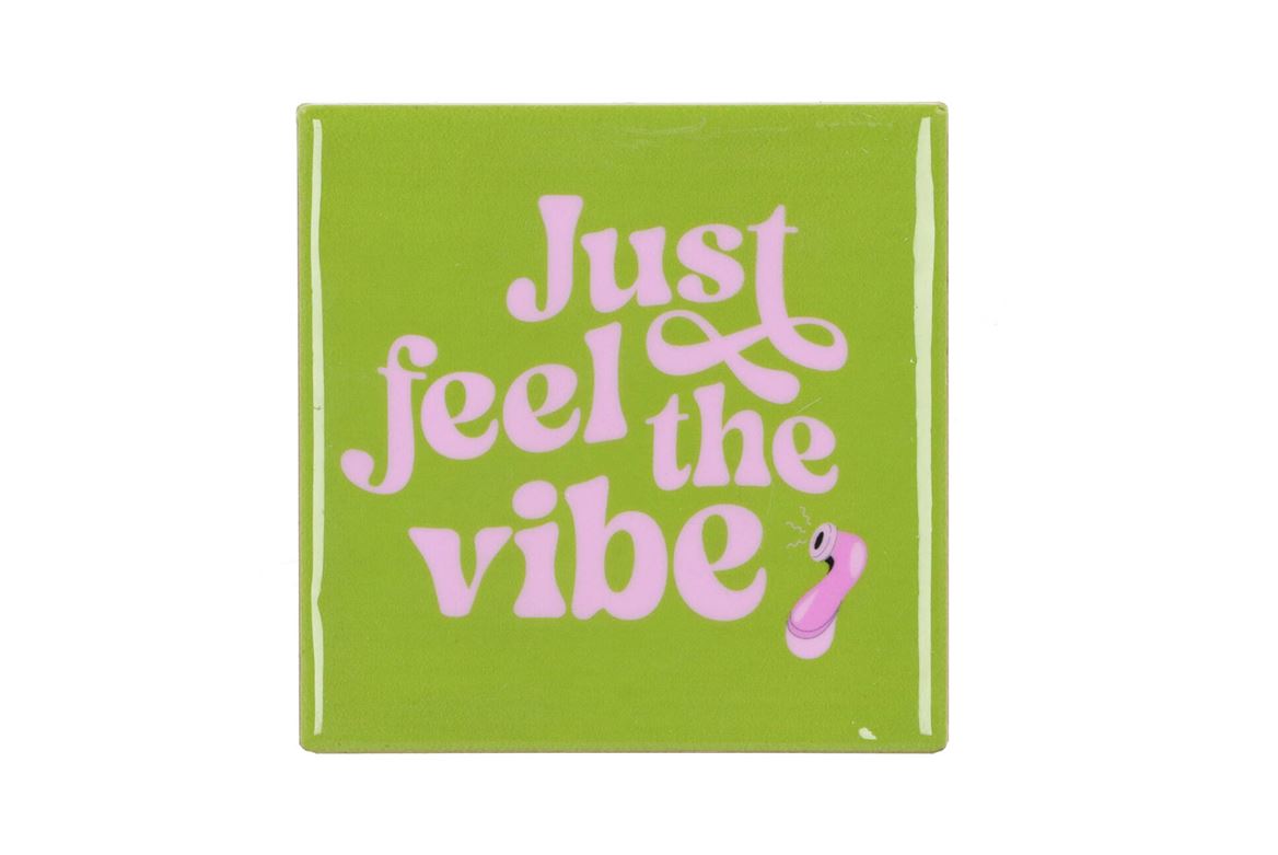 Tile Just Feel The Vibe Green 10x10x1cm