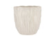 Lima White Pot Oval 31x18x21cm