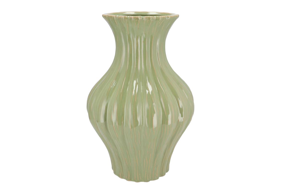 Lima Pistache Vase Neck 27x27x41cm