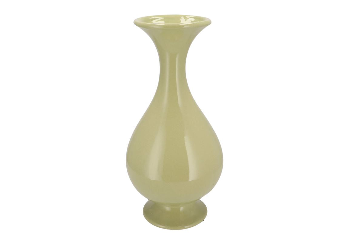 Mia Pistache Vase Neck Trumpet 21x21x45cm