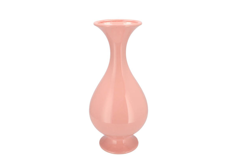 Mia Pink Vase Neck Trumpet 18x18x38cm