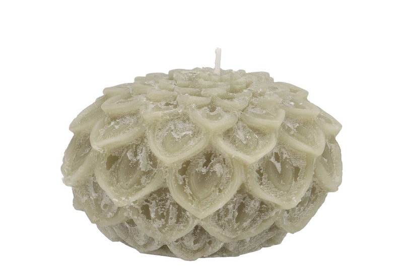 Candle Dahlia Pistache 12x8cm