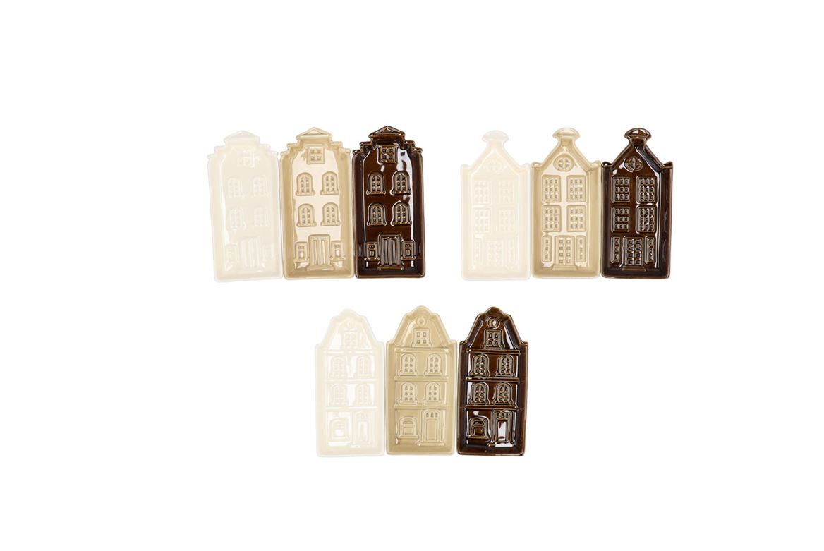 A'dam Natural Brown Mix Plate Ass 7x2x13cm