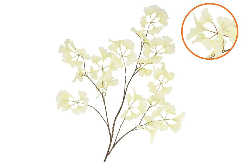 Silk Ginkgo White 130cm Nm