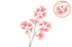 Silk Ginkgo Pink/champagne 85cm Nm