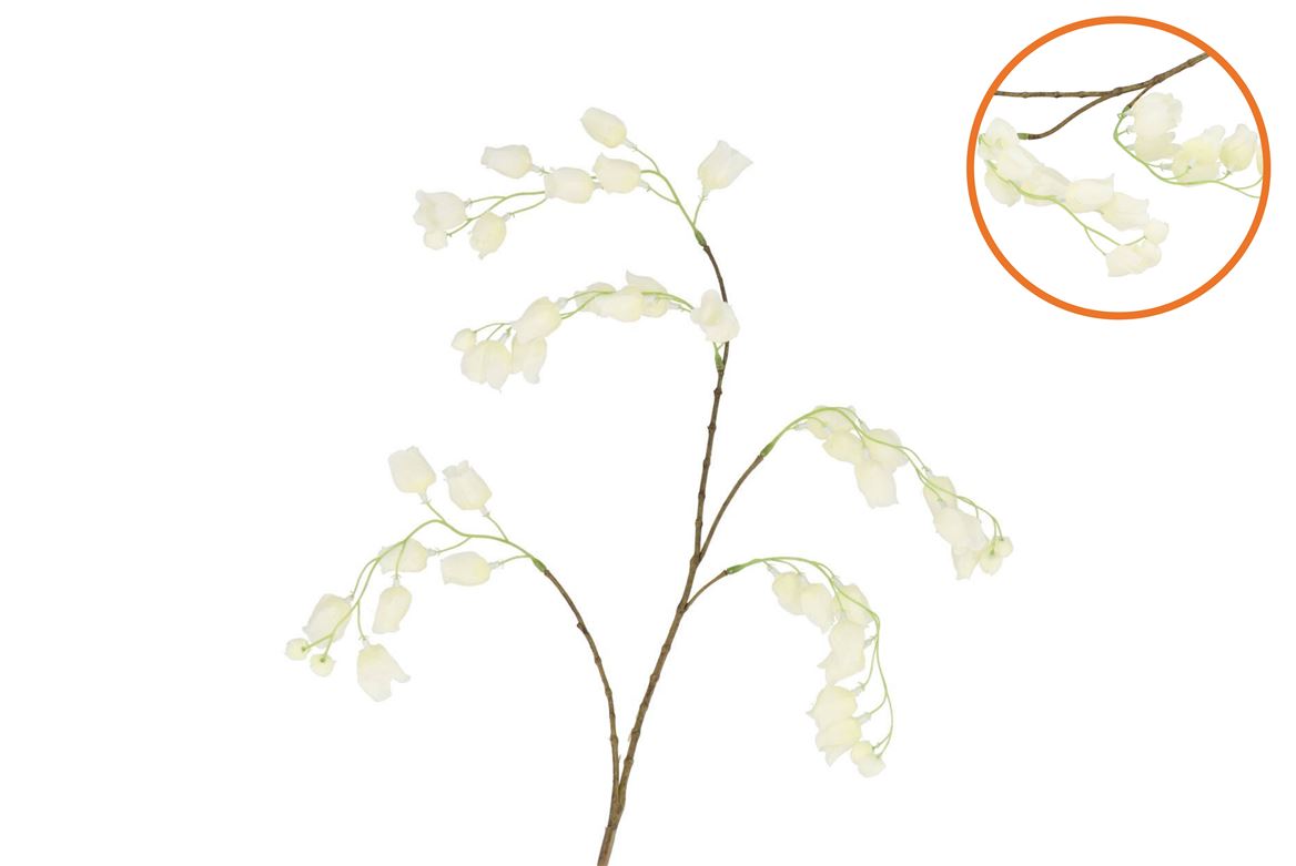 Silk Bellflower White 88cm