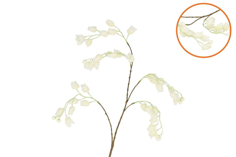 Silk Bellflower White 88cm