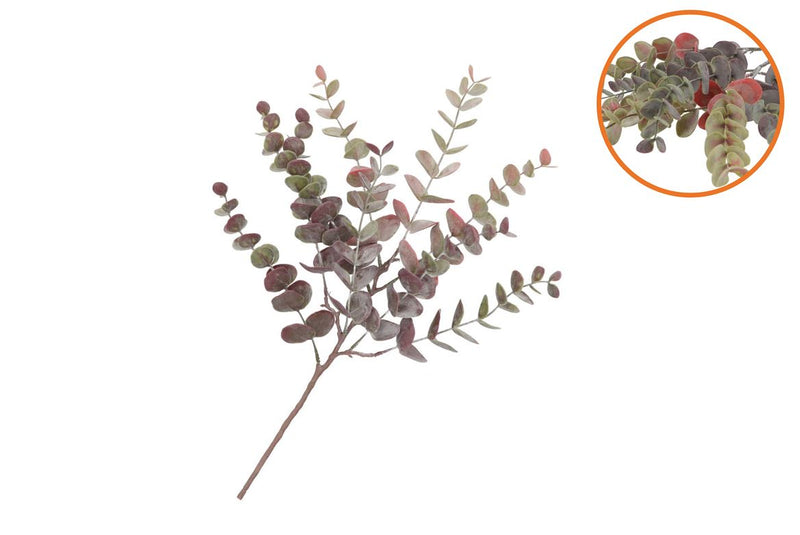 Silk Eucalyptus Purple Stem 51cm
