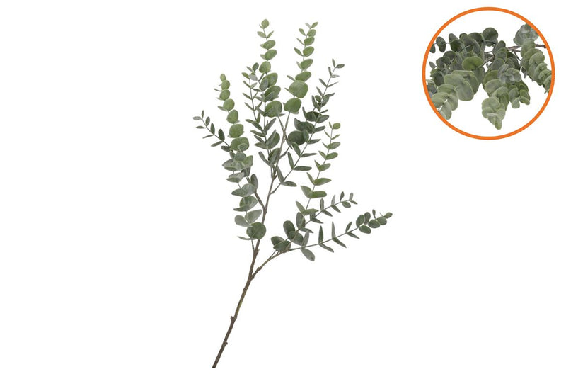 Silk Eucalyptus Green Stem 86cm
