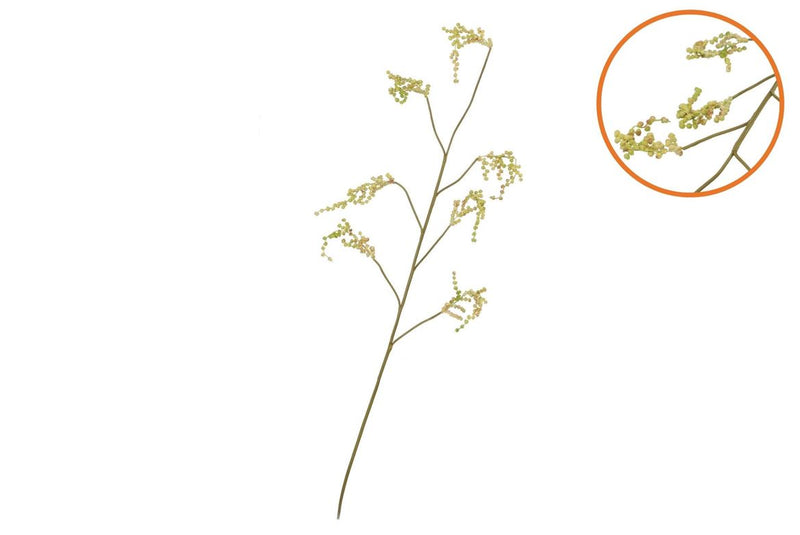 Silk Berry Branch Yellow 137cm