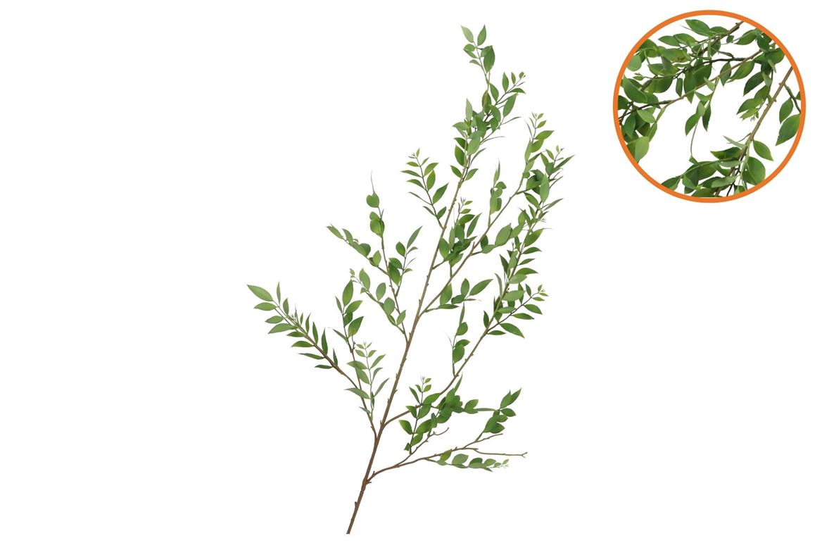 Silk Leaf Branch Green 140cm Nm