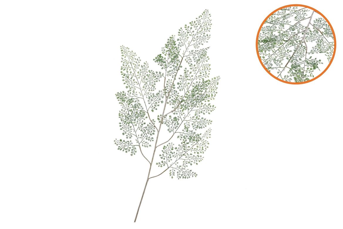 Silk Fern Maiden Hair Green Snowy 137cm Nm