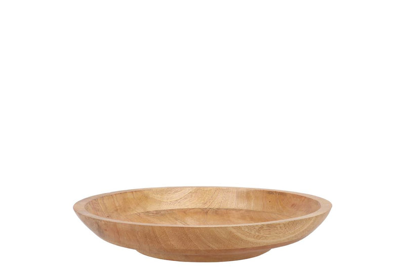 Mumbai Wooden Bowl 30x7cm