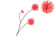 Silk Dahlia Branch Red 80cm Nm