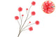 Silk Dahlia Branch Red 125cm Nm