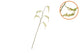Silk Berry Branch Yellow 107cm