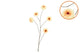 Silk Zinnia Yellow 106cm