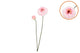 Silk Zinnia Pink 54cm