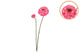 Silk Zinnia Fuchsia 54cm