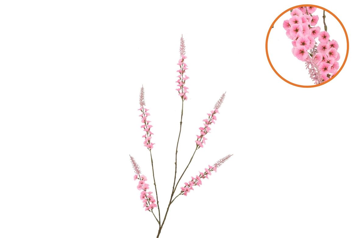 Silk Campanula Light Pink Single Stem 104cm