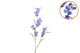 Silk Bellwort Blue Single Stem 82cm