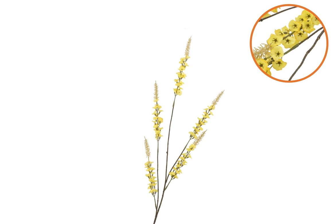 Silk Campanula Yellow Single Stem 104cm