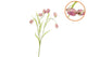 Silk Fritillary Flower Pink Single Stem 58cm