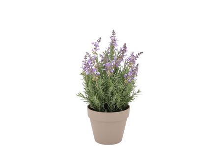 Silk Lavender Purple Pot Terra M 20x20x31cm