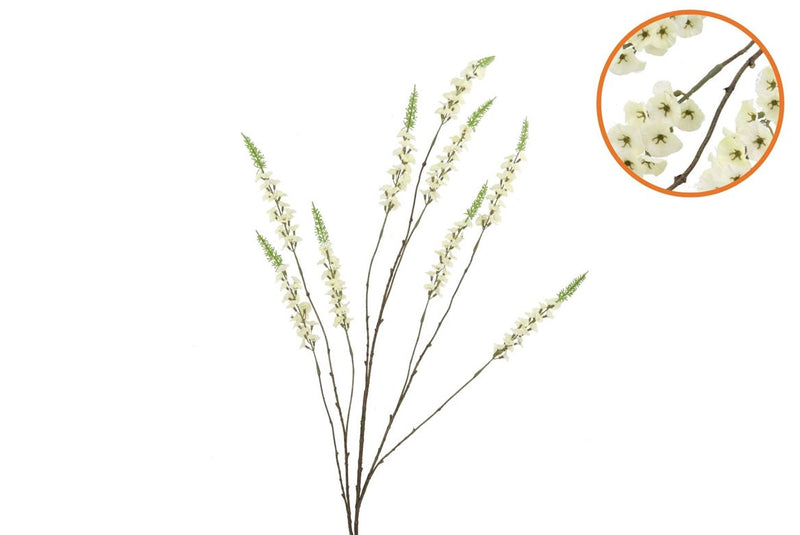 Silk Campanula Cream Single Stem 146cm