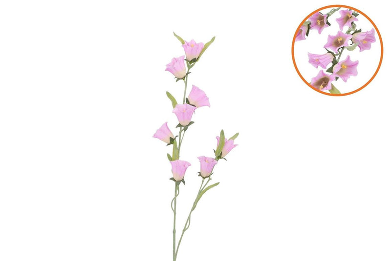 Silk Bellwort Lilac Single Stem 82cm