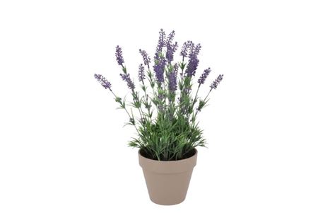 Silk Lavender Purple Pot Terra M 21x21x32cm