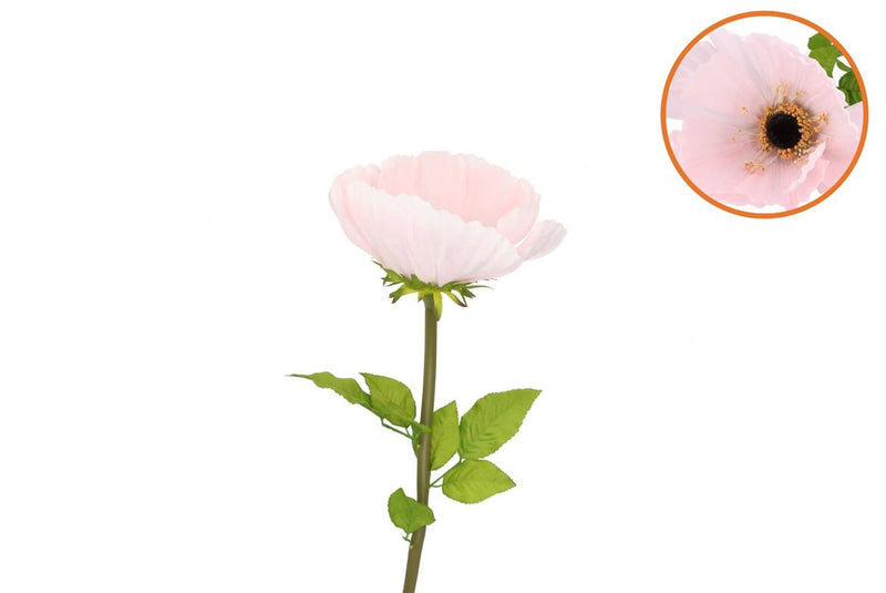 Silk Amazing Poppy Beauty Light Pink L 25x90cm