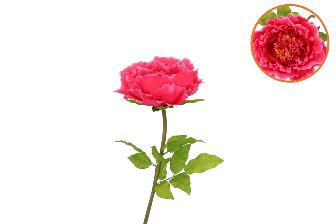 Silk Amazing Peony Beauty Fuchsia L 28x100cm