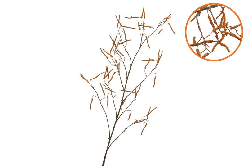 Silk Hazel Branch Brown 130cm