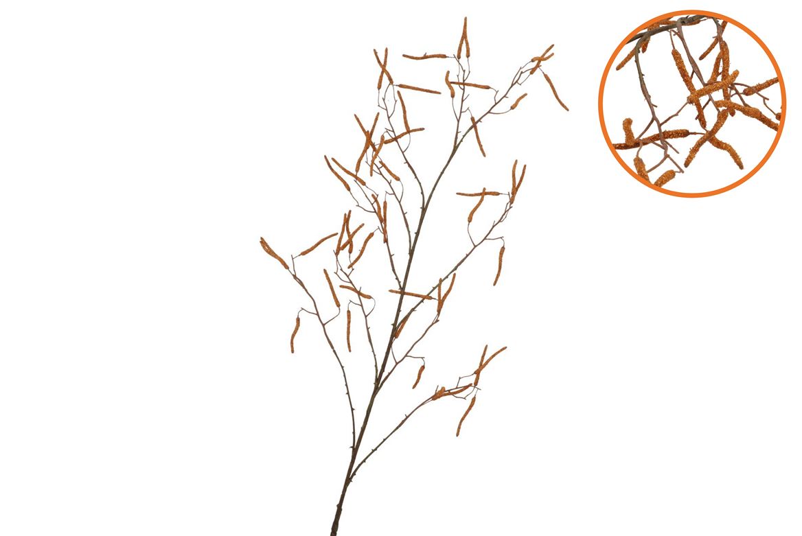 Silk Hazel Branch Brown 130cm