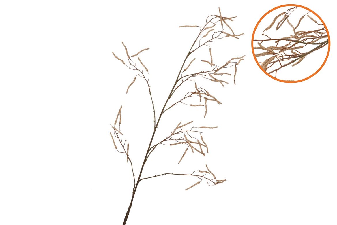 Silk Hazel Branch Light Coffee 130cm