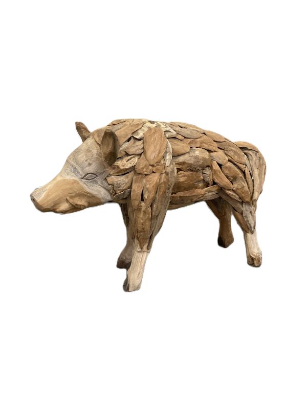 Pig Teak Babi L60w25h45