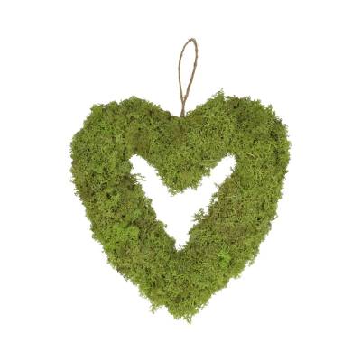 Heart Reindeer Moss L30w30h5